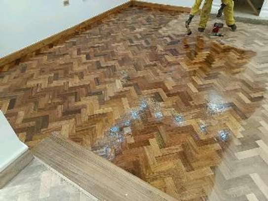 Wooden floor sanding and polishing services available image 3