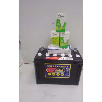Exide Solar Battery 75ah with free bulbs image 2