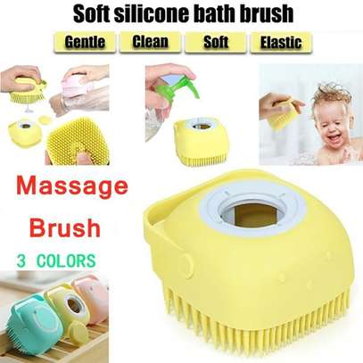 Silicone Cleaning/Bathing Brush with Soap Cavity image 3