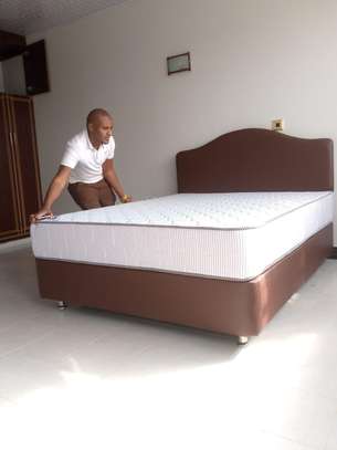 Pvc leather material bed (5x6) image 1