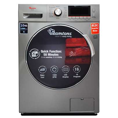 RAMTONS FRONT LOAD FULLY AUTOMATIC 10KG WASHER, 7KG DRYER image 1