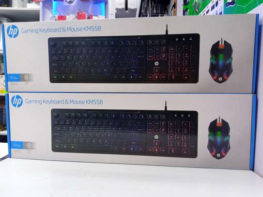 Top-quality HP Km 558 Gaming Backlight Keyboard With Mouse image 1