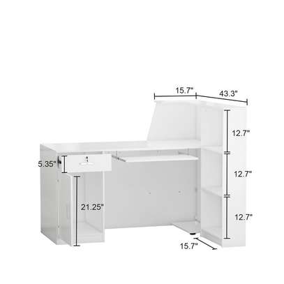 Reception Desk: 1.8m Office Desk, Professional Reception Use image 2
