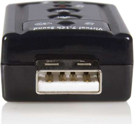Virtual 7.1 Channel USB 2.0 Audio Adapter Double Sound image 1