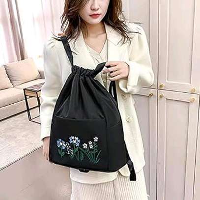 Waterproof simple foldable Flower back pack bag image 8