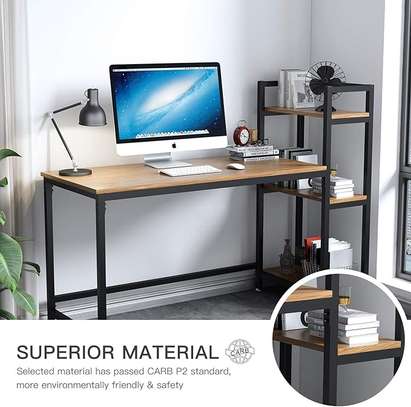 Modern Steel Frame Wood Desk for Office image 2