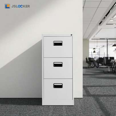 Office Cabinet : 3-Drawers Office Metallic Filing Cabinet image 2