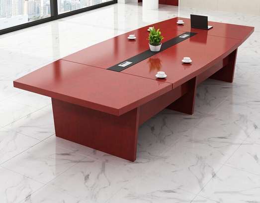 OFFICE TABLE: 2 Meter Red Office Table image 6