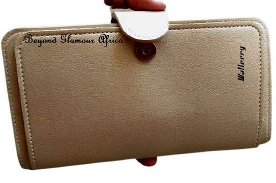 Womens Large leather Golden wallet image 1