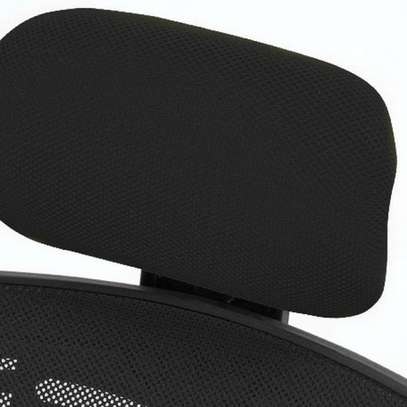 Office Chair: Black Office Chair with  headrest image 6