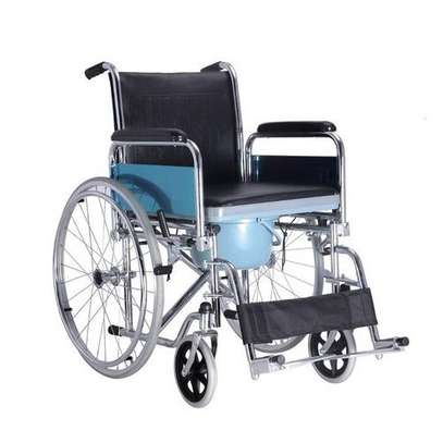 BASIC WHEELCHAIR WITH TOILET COMMODE PRICE IN KENYA image 1
