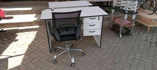 1.2 mtrs office desk plus low Secretariat office chair image 1