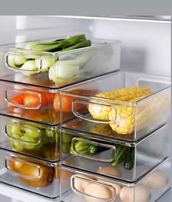 Stackable multipurpose fridge organizer tin image 2