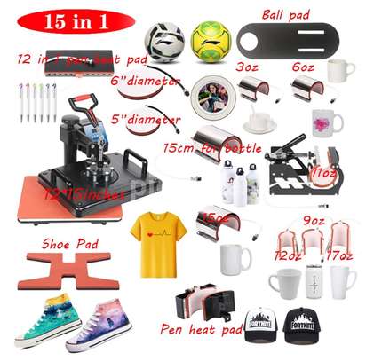 New 15 In 1,Heat Press Machine,Sublimation image 1