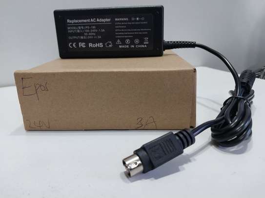 24V 3A 3-pin thermal printer printer power adapter image 2