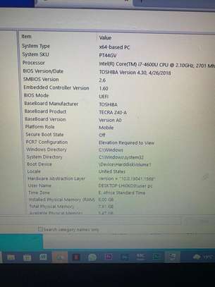 Toshiba Laptop, 14 inch, Core i7, 8GB RAM, 1 TB HDD image 4