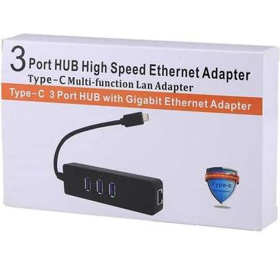 3 Port Hub High Speed Ethernet adapter' image 1