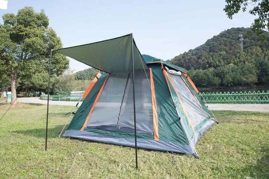 4 To 8 People Large Automatic Tent GREEN Colour image 1