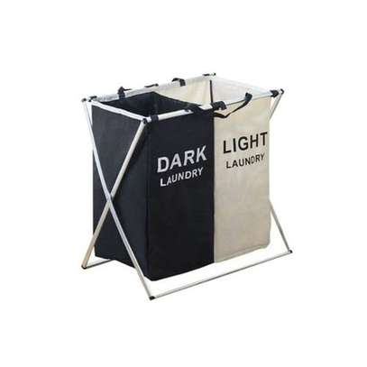 Dark And Light Laundry Basket-2 in 1 image 1