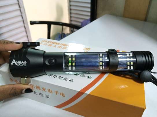 Multifunctional solar LED torch image 1