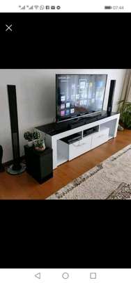 TV stand made by hand wood image 2
