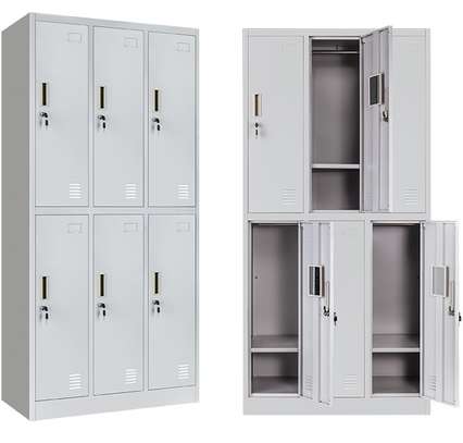 Office Cabinet : 6-Door Office Steel Polished Cabinet image 13