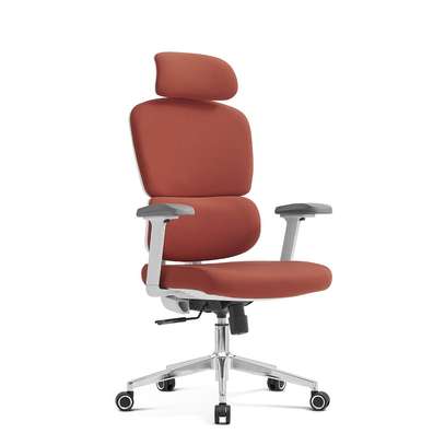 High-Back Ergonomic Home Office Chair – Orange image 3