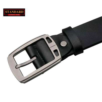 Black Leather Belt image 1