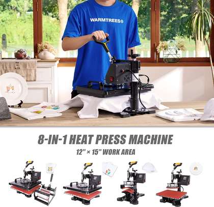 8 in 1 Swing Away Heat Transfer Machine for T-shirt image 2