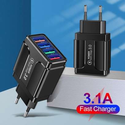 4 USB 3.1A Fast Charging Mobile Phone Charger image 1