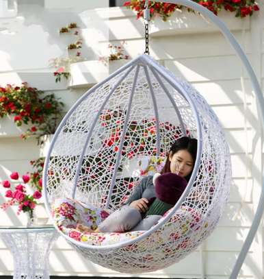 HOME CHAIR : White Hammock Home Chair image 1