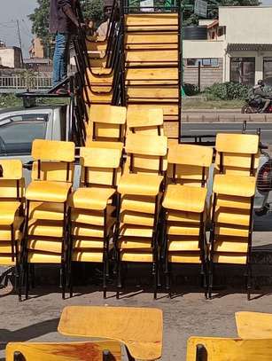 School desk and chair ( school lockers. image 8