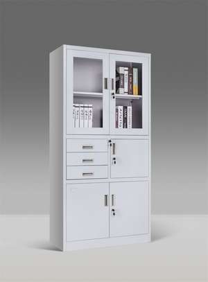 2 - Door Metallic Office Cabinet with Safe image 1
