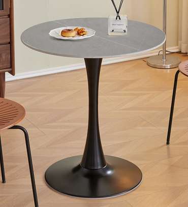 Office Table :  Round Marble Top Breakfast Coffee Table image 1