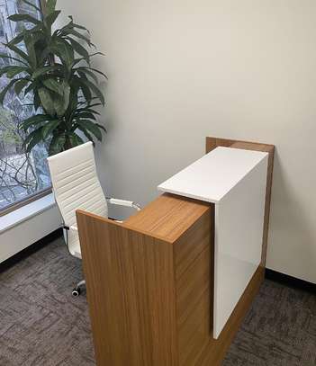 160cm Wooden Reception Desk image 3