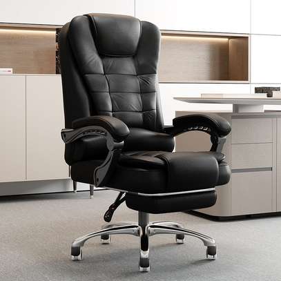 Executive Chairs : High-back Office Chair with Footrest image 6