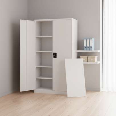 2-Door Metallic Office Cabinet image 2