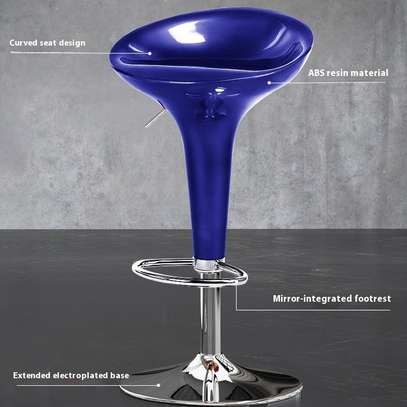 Barstool; Adjustable swivel barstool (Black) image 4