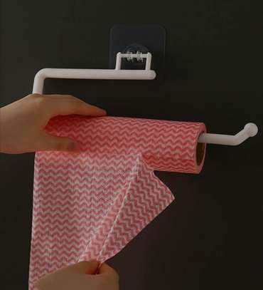 Self adhesive wall mount multipurpose towel holder image 1