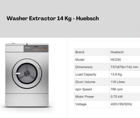 Commercial Washing Machine 14 Kg - Huebsch image 1