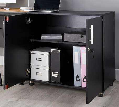 Office Cabinet; 2-Door Wooden Office Cabinet Credenza image 4