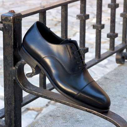 Men pure leather official shoes image 3