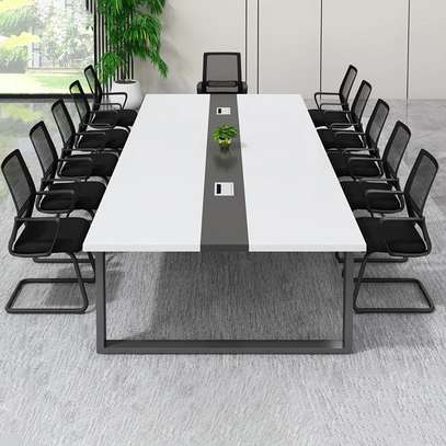 Office Table : 2.4 Meter Boardroom Meeting Office Table image 6