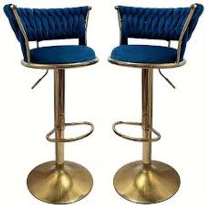 Gold Metal Swivel Barstool and Adjustable Height image 7