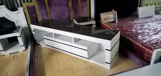 TV stand made by hand wood image 3