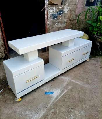 Tv stand in white image 1