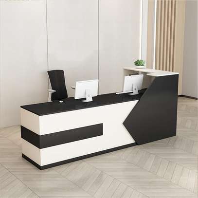 Professional Front Desk – Modern MDF Design [2.4M] image 3