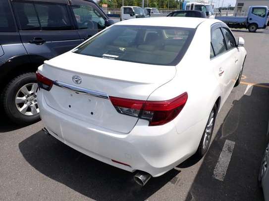 Toyota mark x white color with leather interiors image 6