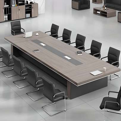 Office Table :3 Meter Executive Brown Office Table image 1