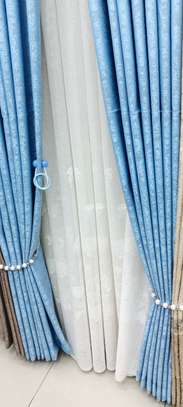 Beautiful blue curtains image 6